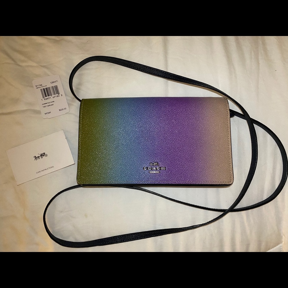 Coach rainbow crossbody bag